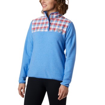 Columbia Harborside II Overlay Fleece, Pullover Azules Para Mujer | 803472-VKX